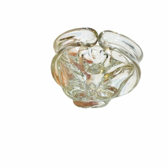 Orrefors Crystal Clear  Basket Vase Kissing Handles 🤍 - Picture 4 of 8